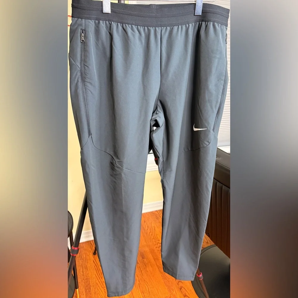 Brand New-Nike Pro Elite Trackpants Dark Grey - Picture 2 of 11
